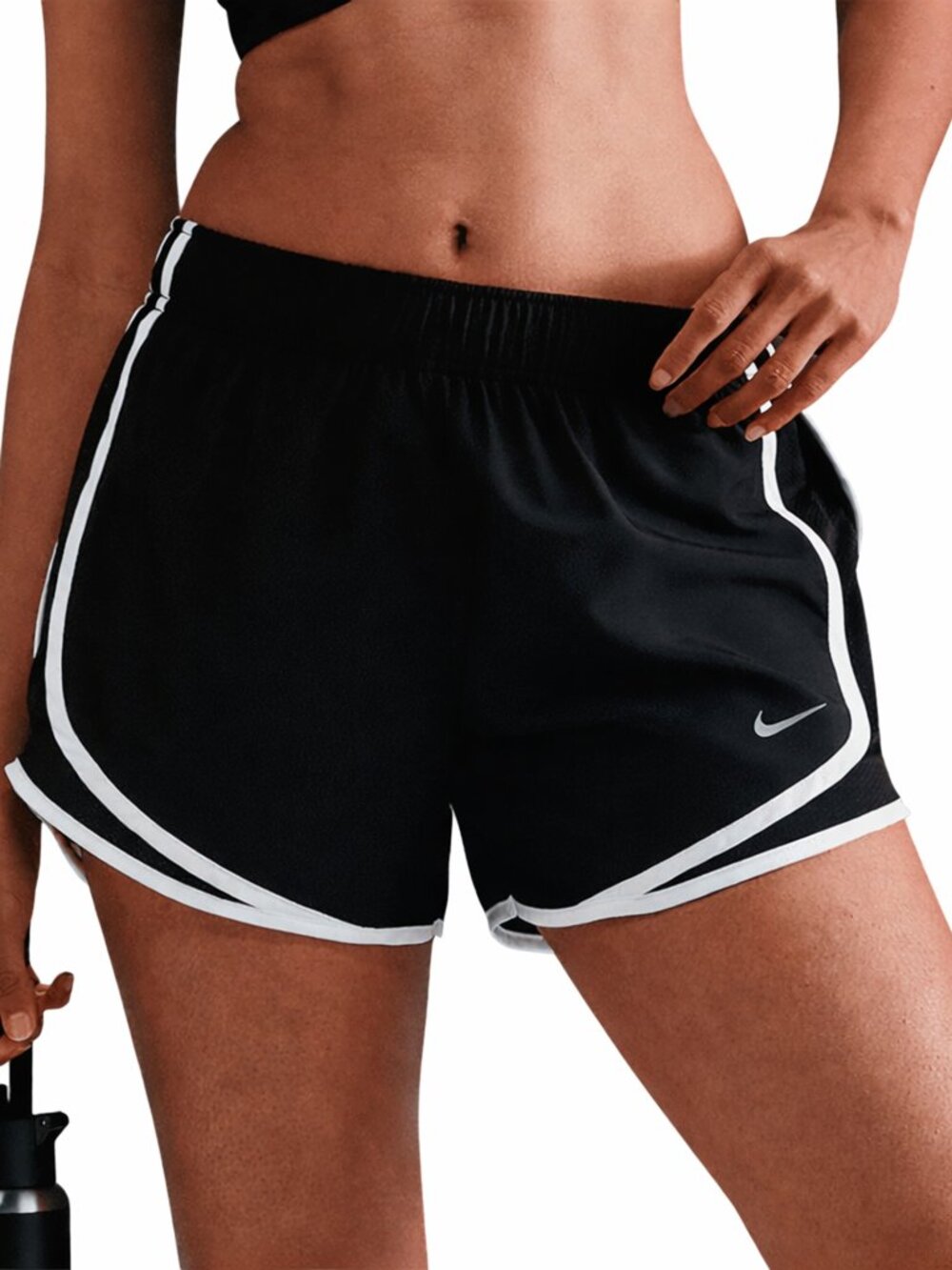 Nike Tempo Women's 3" Lined Dri-FIT Running Shorts - Black White